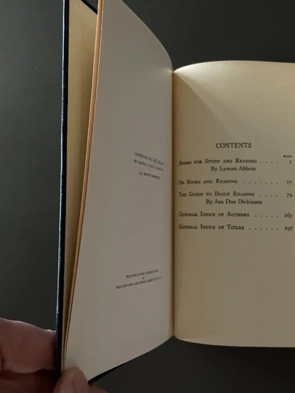 1924 Pocket University Guide to Reading Hardcover, Dark Academia Literary